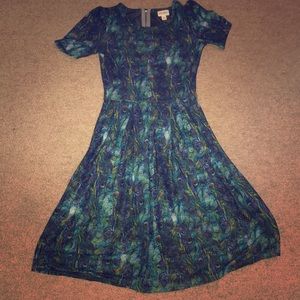 LuLaRoe Amelia Peacock Dress!